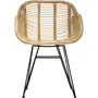 Voir la diapositive 2 : Fauteuil en rotin naturel LORETA