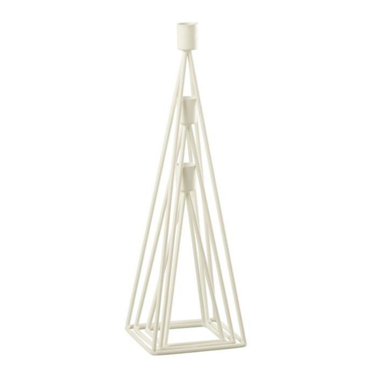 Paris Prix Lot de 3 Chandeliers Design  Désiré  38cm Blanc