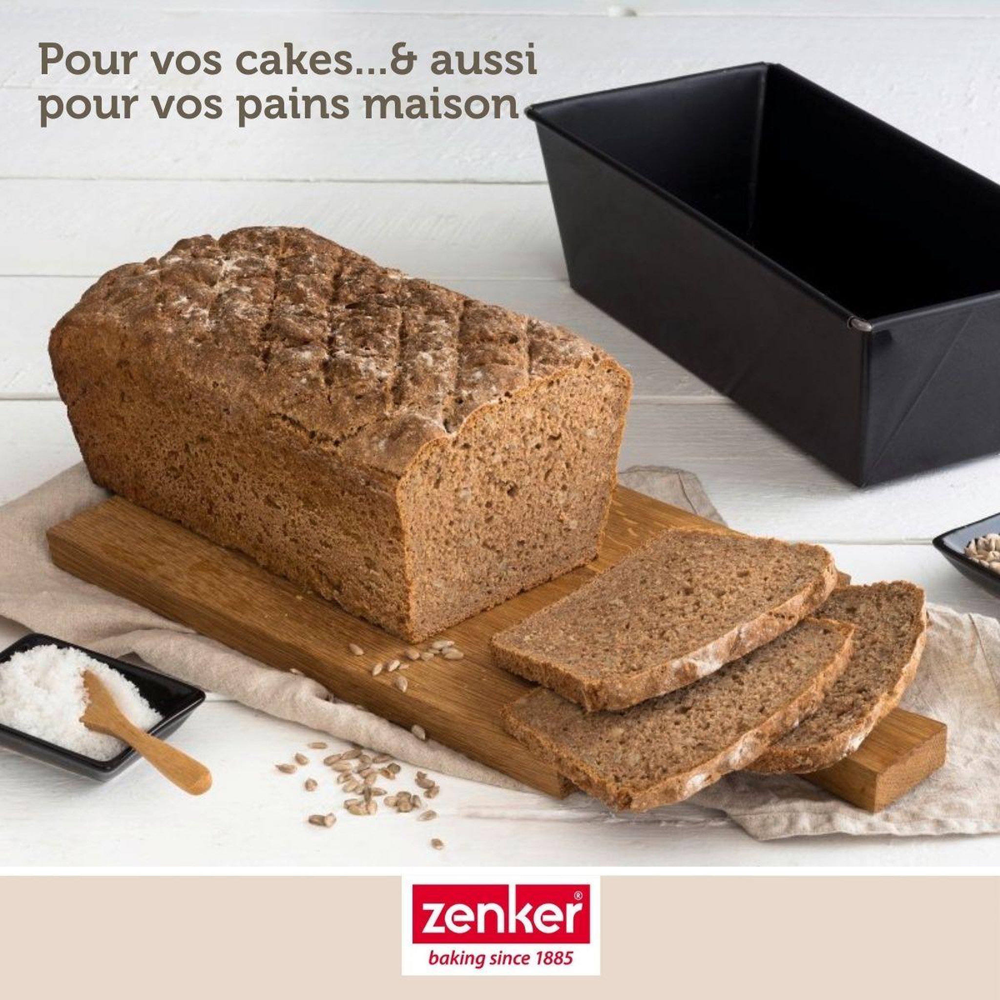 Voir la diapositive 5 : ZENKER Moule à cake 25 cm zenker pure