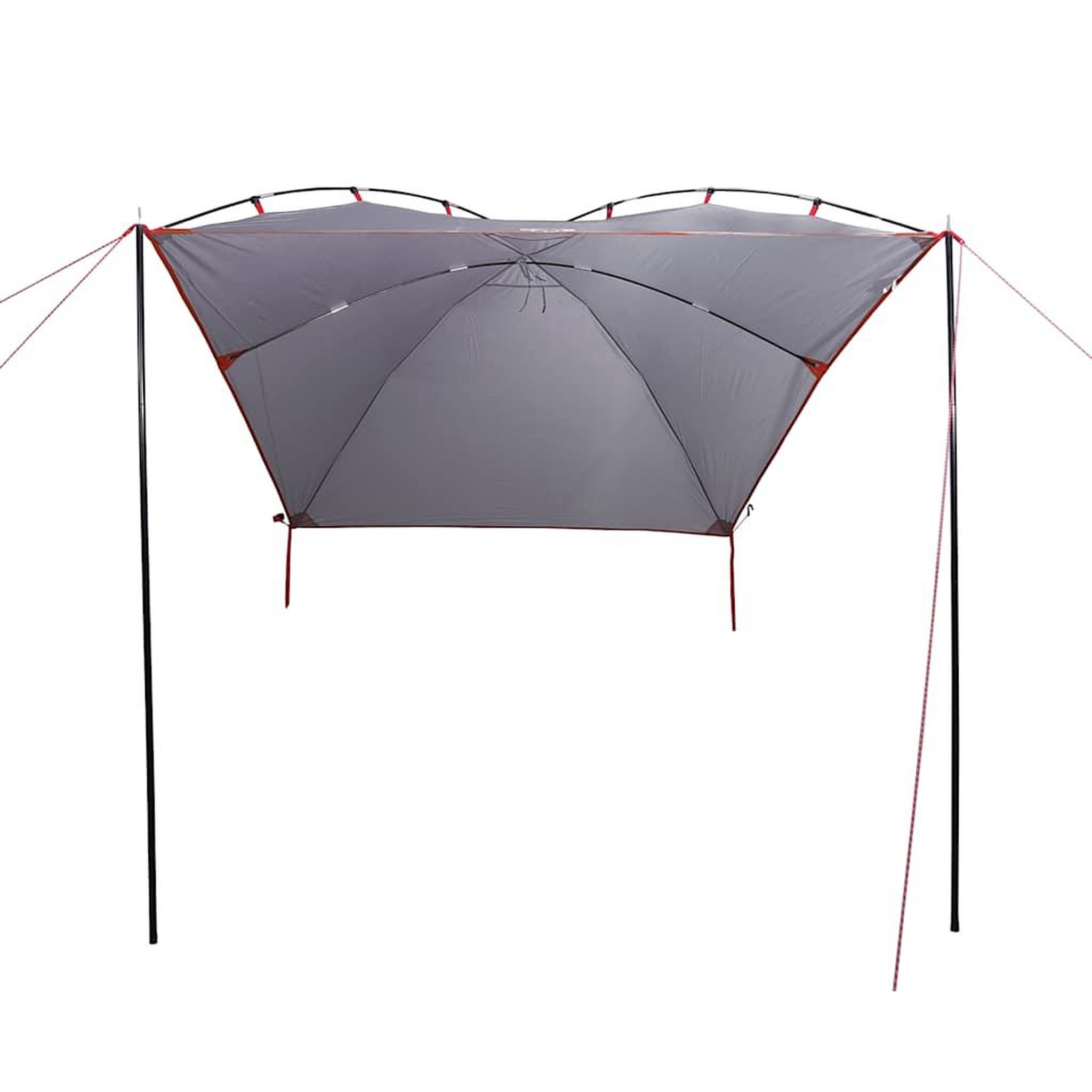 Voir la diapositive 4 : VIDAXL Tente de voiture gris et orange impermeable