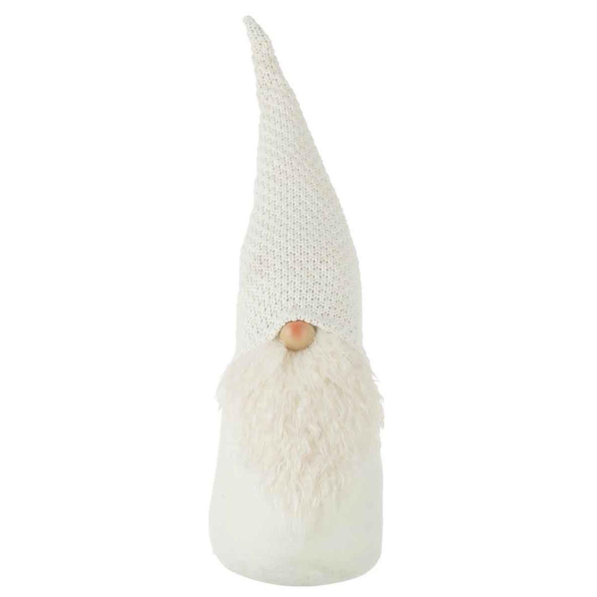 J-LINE Statuette Déco  Père Noël  57cm Blanc
