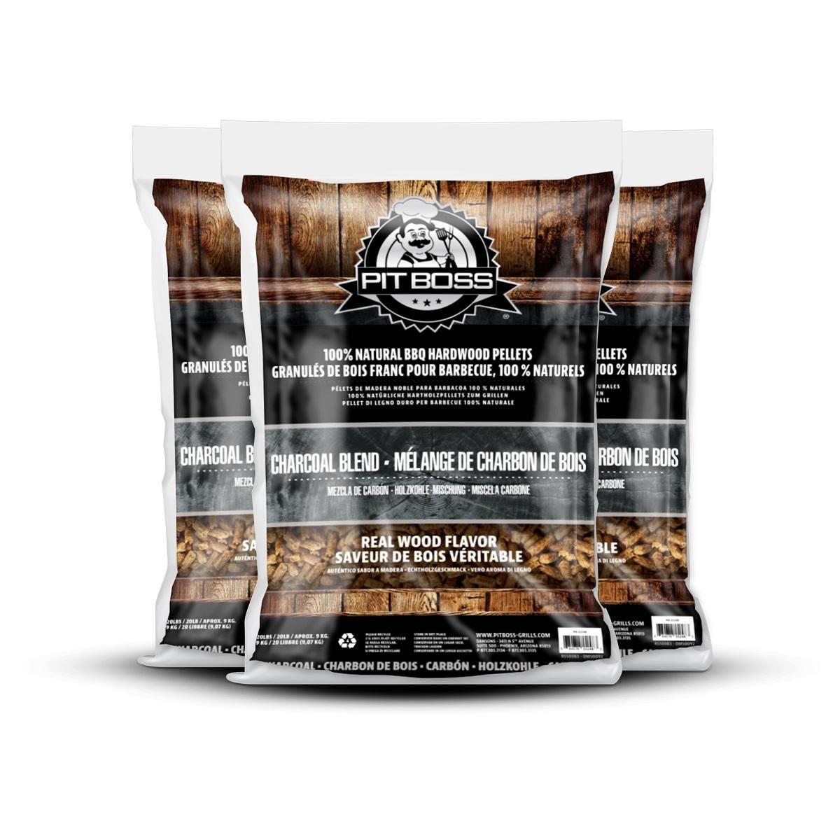PIT BOSS Lot de 3 sacs de pellets pour barbecue - 27 kg