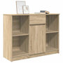 Voir la diapositive 4 : VIDAXL Buffet avec tiroir chene sonoma 101x35x76 cm bois d'ingenierie