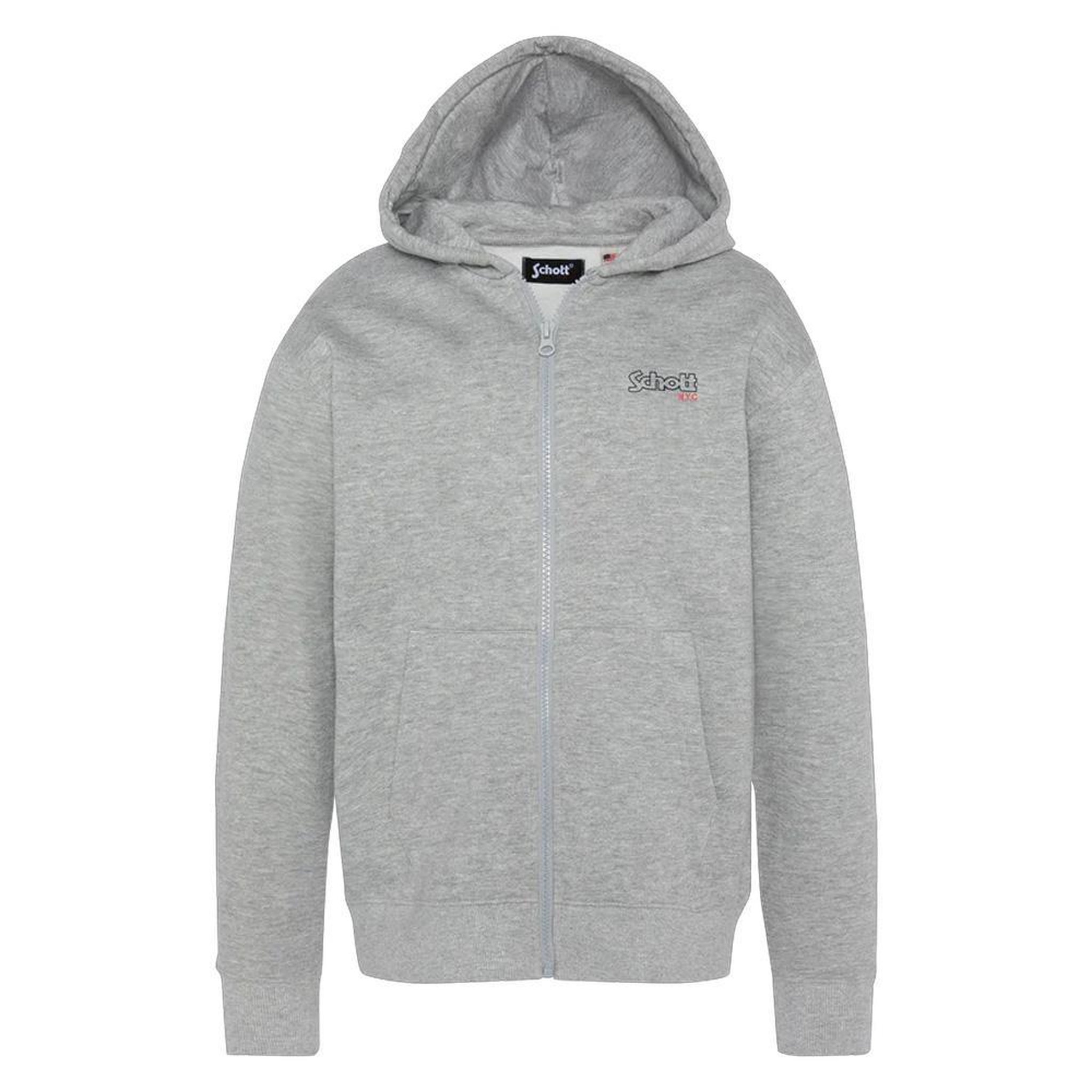 Voir la diapositive 1 : Schott Sweat Zippé Gris Garçon Schott Cap