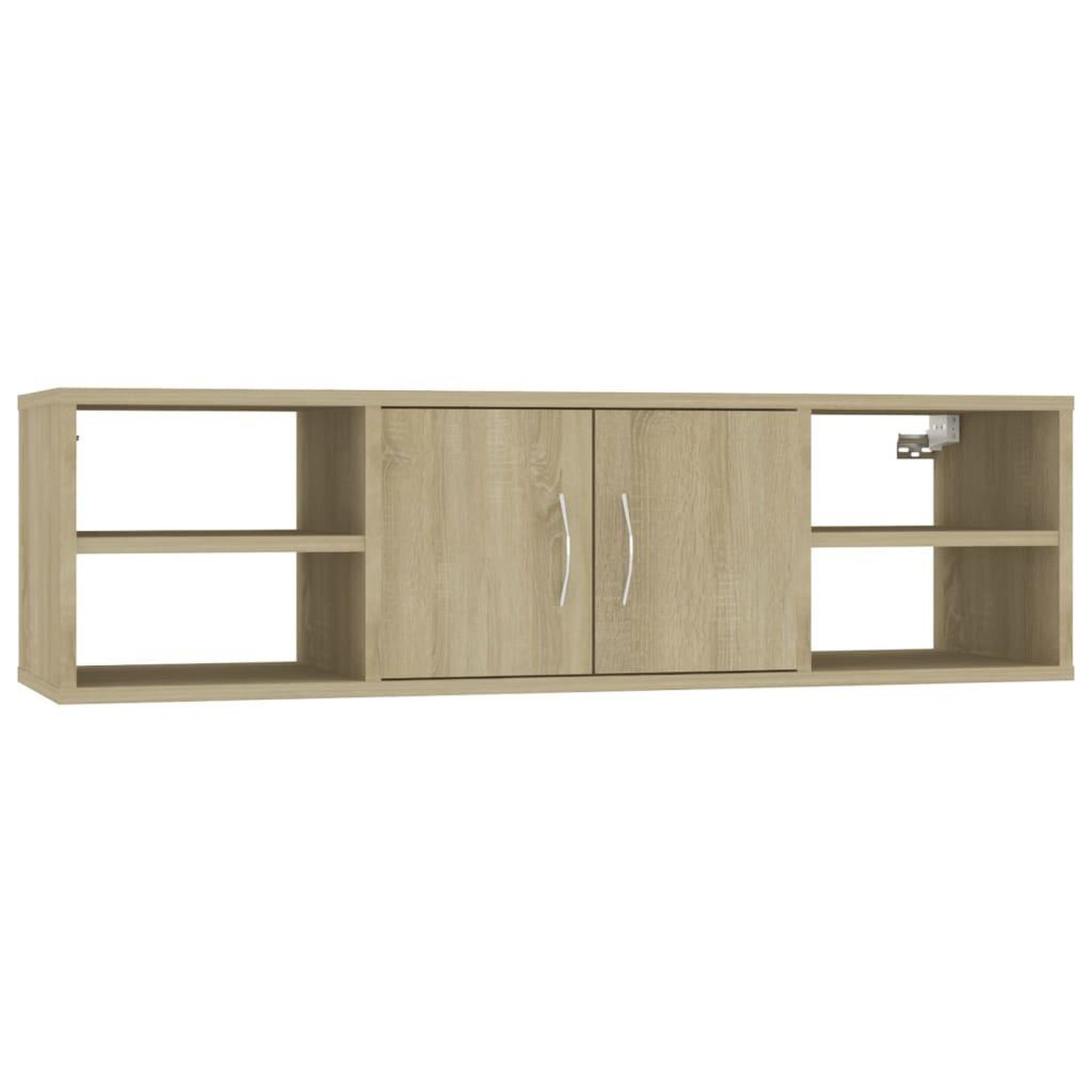 Voir la diapositive 2 : VIDAXL Etagere murale Chene sonoma 102x30x29 cm Bois d'ingenierie