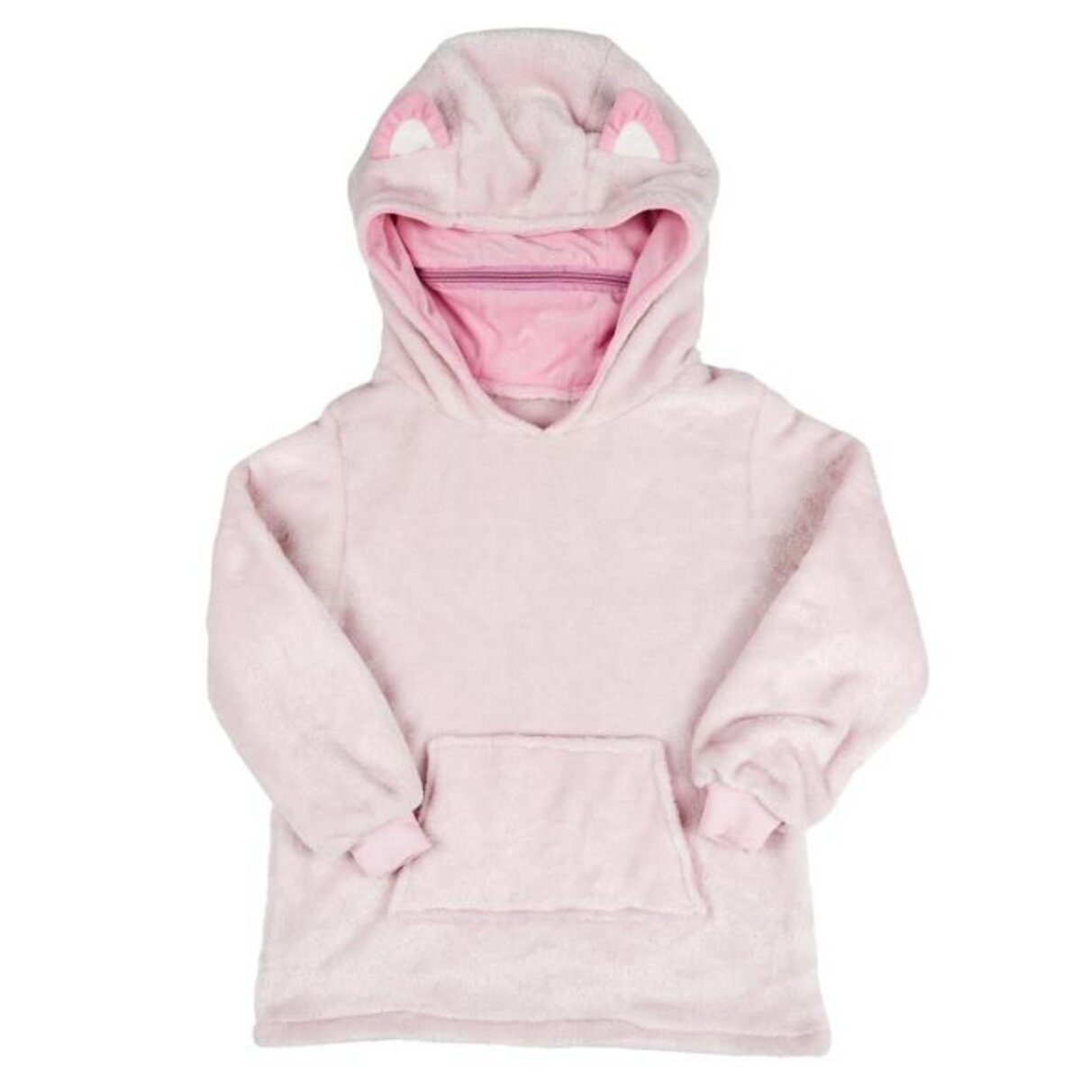 Paris Prix Sweat Pochon Peluche  Enfant  66cm Rose