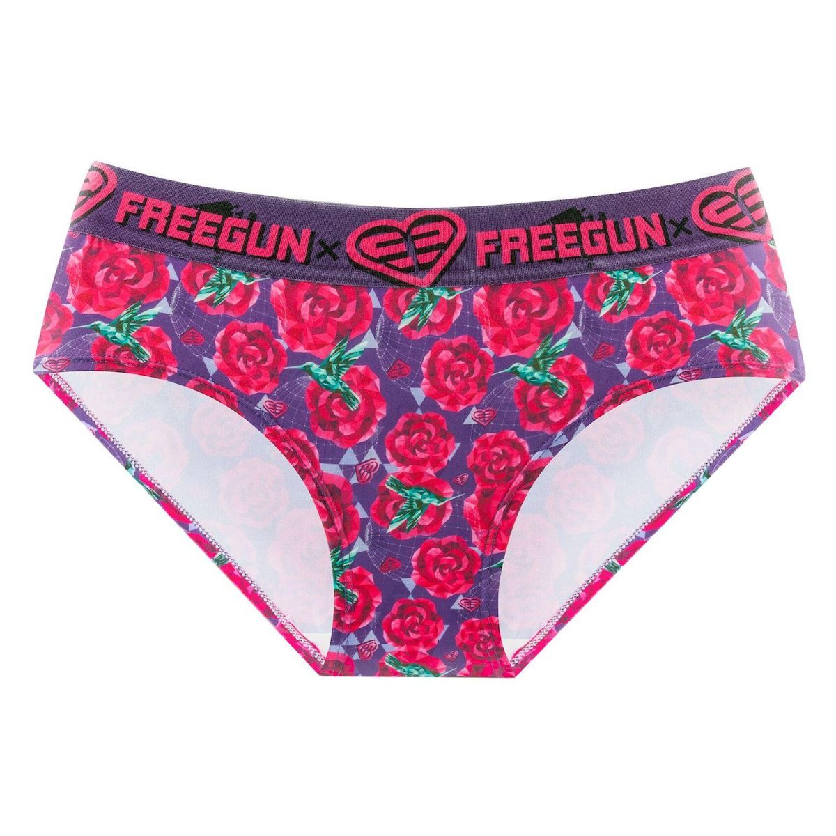 FREEGUN Lot de 4 culottes femme imprimé Origami