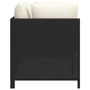 Voir la diapositive 5 : VIDAXL Canape de jardin a 2 places avec coussins Noir Resine tressee