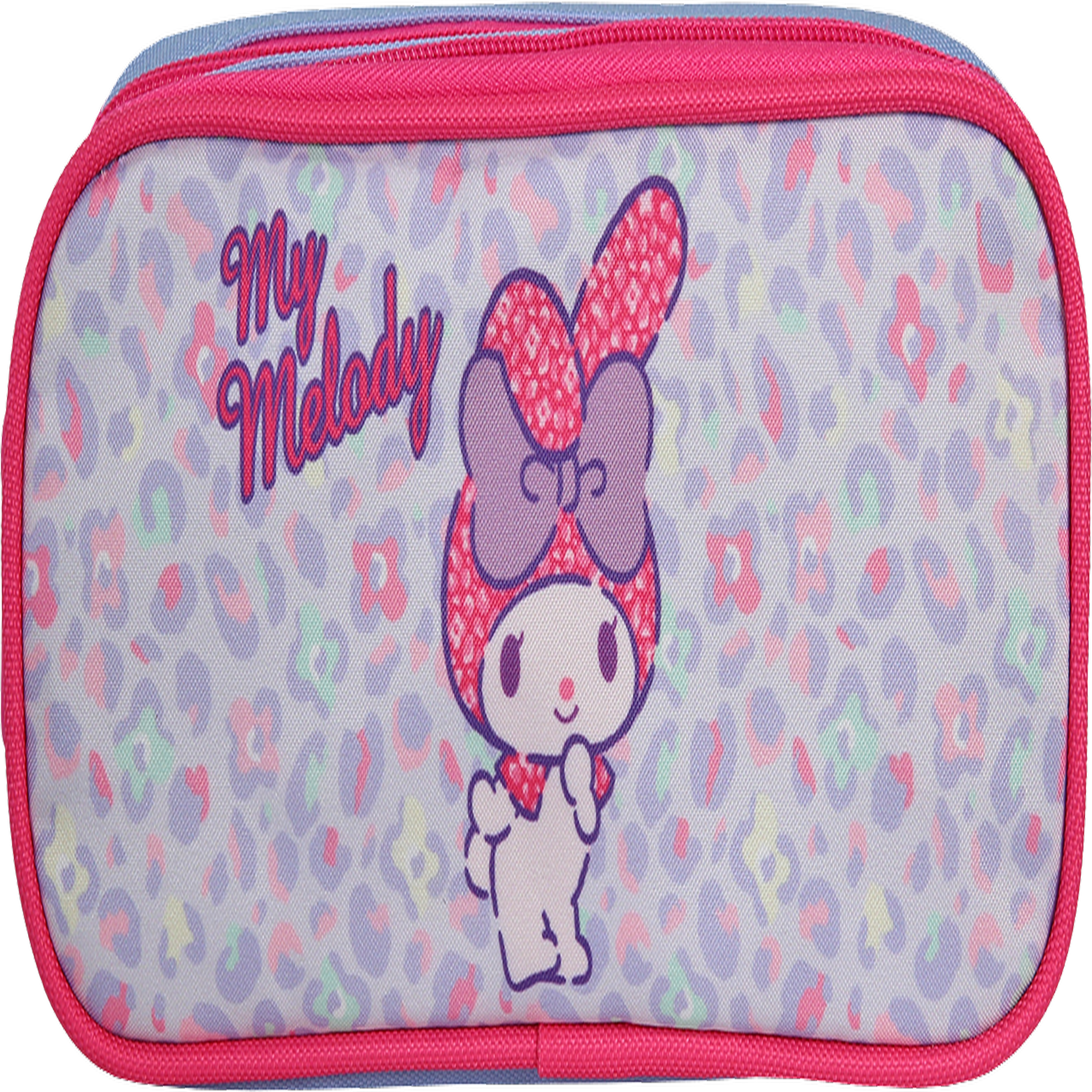 Bagtrotter MY MELODY - Trousse scolaire Rectangulaire LEO - Rose - 2 Compartiments