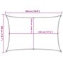 Voir la diapositive 6 : VIDAXL Voile d'ombrage 160 g/m^2 Creme 3x5 m PEHD