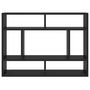 Voir la diapositive 4 : VIDAXL Etagere murale Noir 75x16x55 cm Bois d'ingenierie