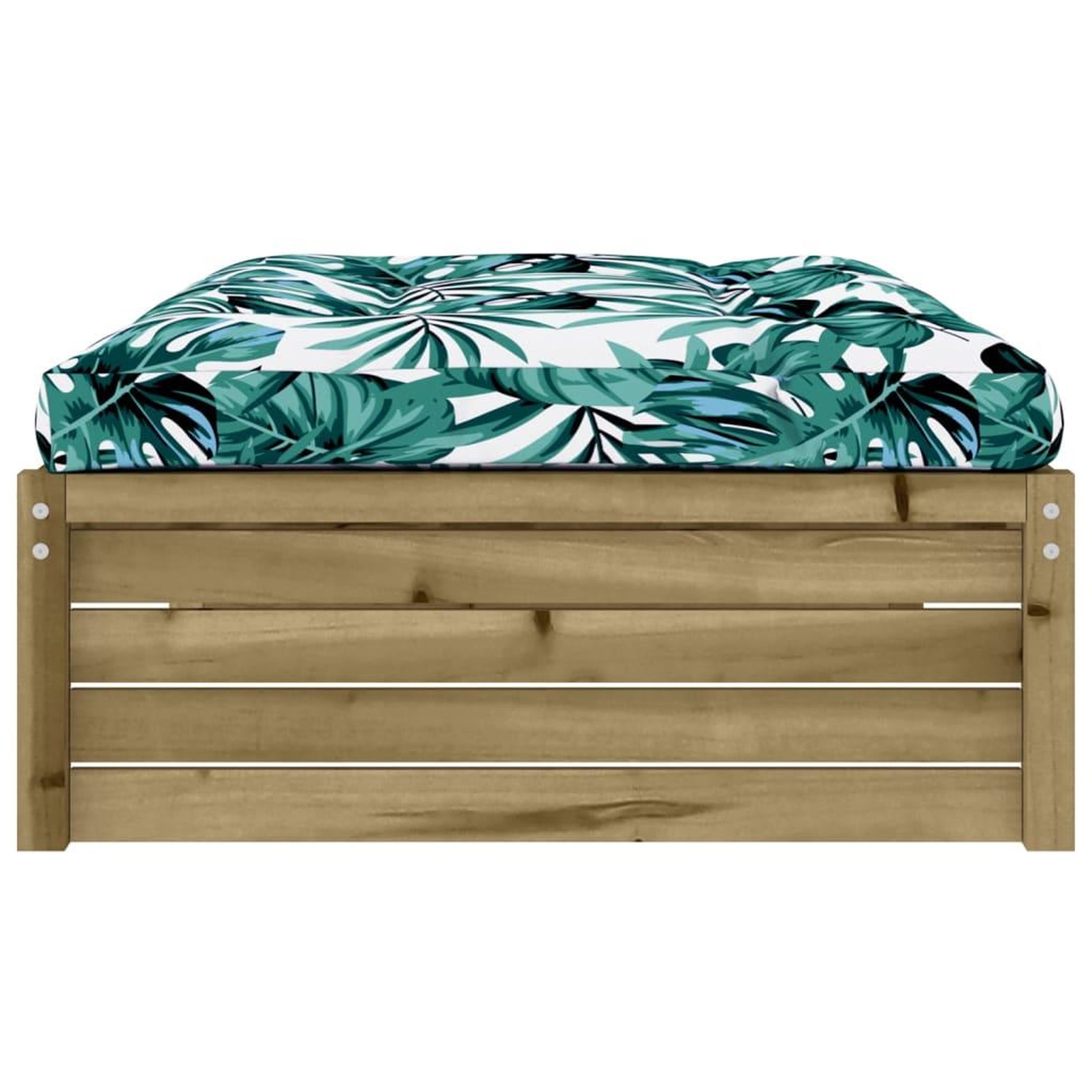 Voir la diapositive 4 : VIDAXL Repose-pied de jardin 120x80 cm bois de pin impregne