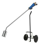 Kemper Desherbeur thermique Bruleur 60 mm Tuyau 5 mètres Chariot à roues pour bouteille gaz Allume gaz + Détendeur Gaz KEMPER