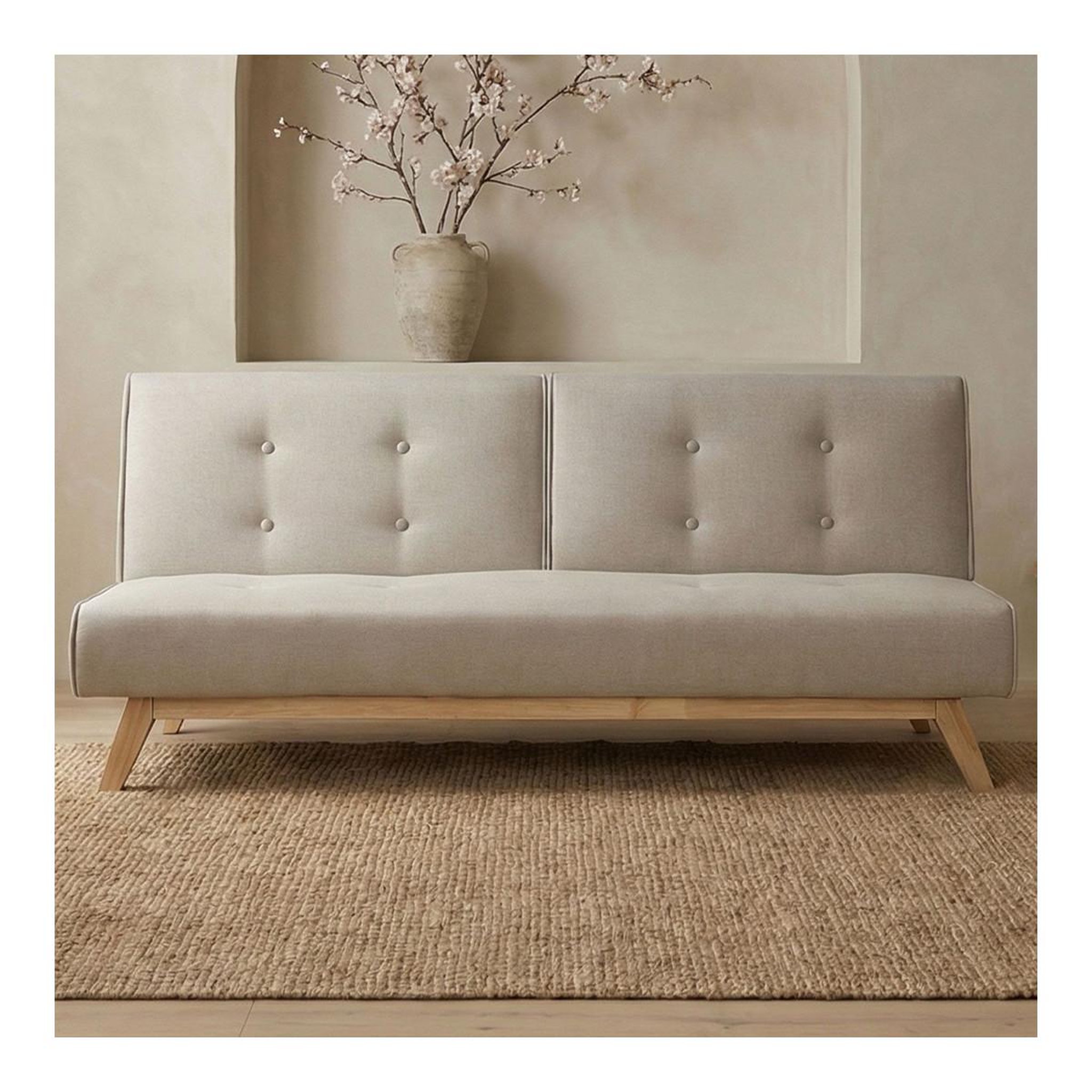 Voir la diapositive 6 : Paris Prix Canapé convertible  jeanot  180cm beige