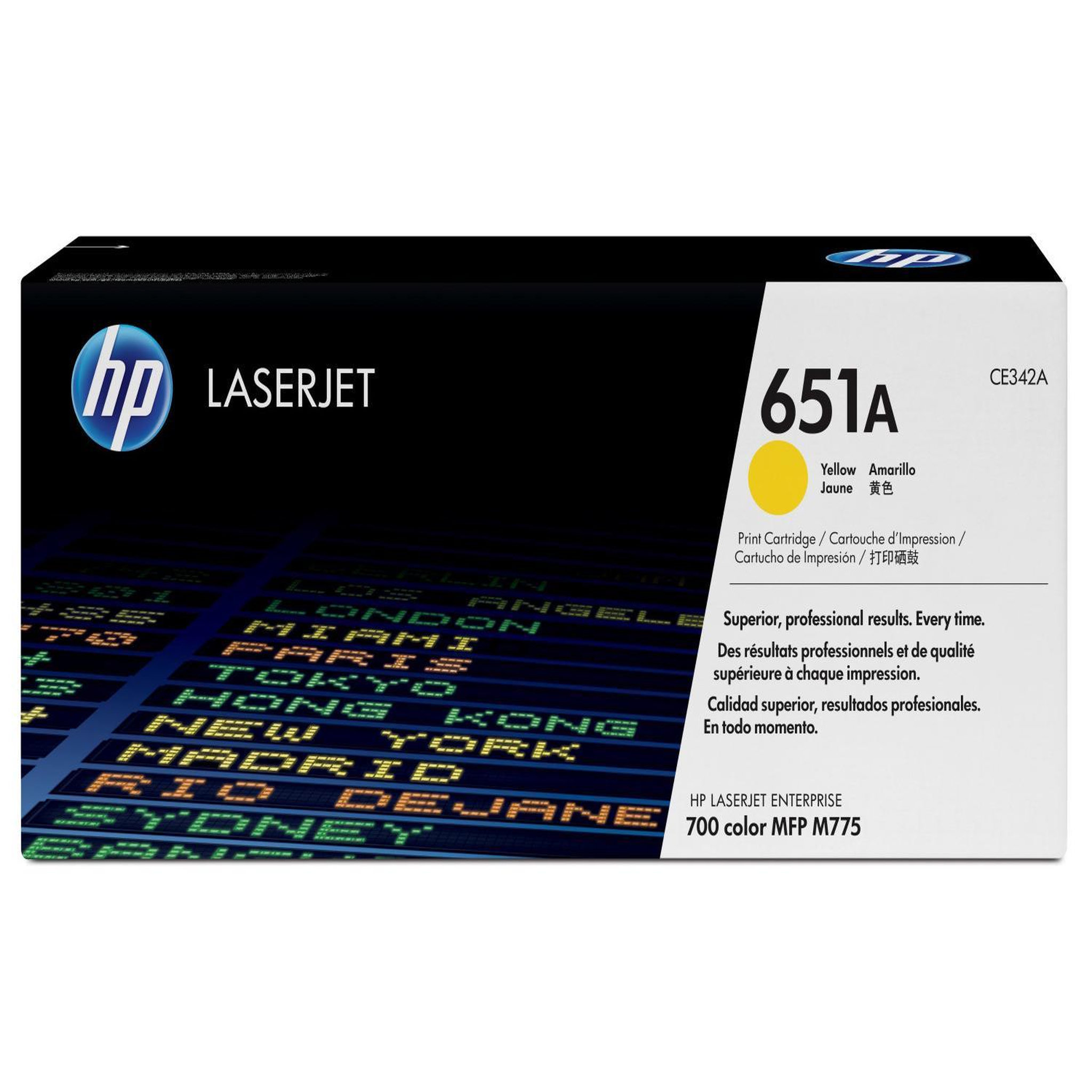 HP Hp 651a toner laserjet jaune authentique