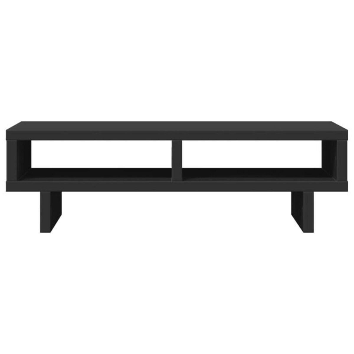 VIDAXL Support de moniteur noir 50x27x15 cm bois d ingénierie