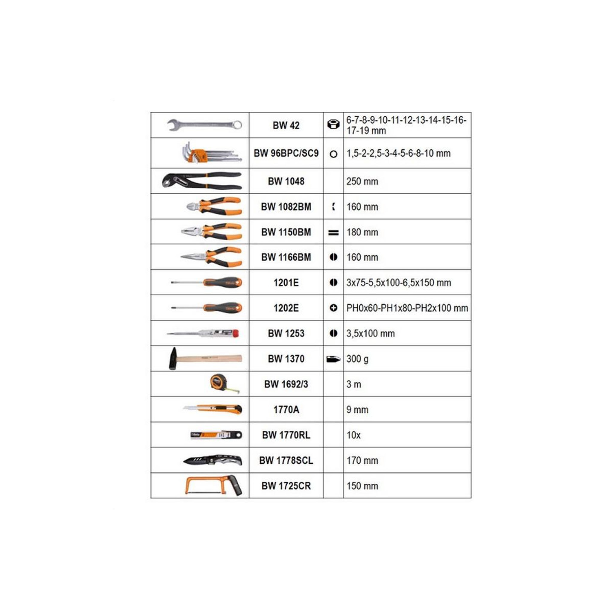 Voir la diapositive 3 : Beta Valise de 100 outils - 020546001