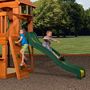 Voir la diapositive 4 : PRAGMA Aire de jeux avec tour et  toboggan - Bois - H2m40 - Atlantic