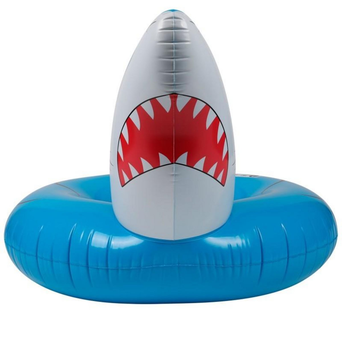 AIRMYFUN Bouée Gonflable Ronde XXL pour Piscine & Plage Ultra Confort, Flotteur Deluxe - Requin ø115cm