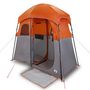 Voir la diapositive 2 : VIDAXL Tente de douche 2 personnes gris et orange impermeable