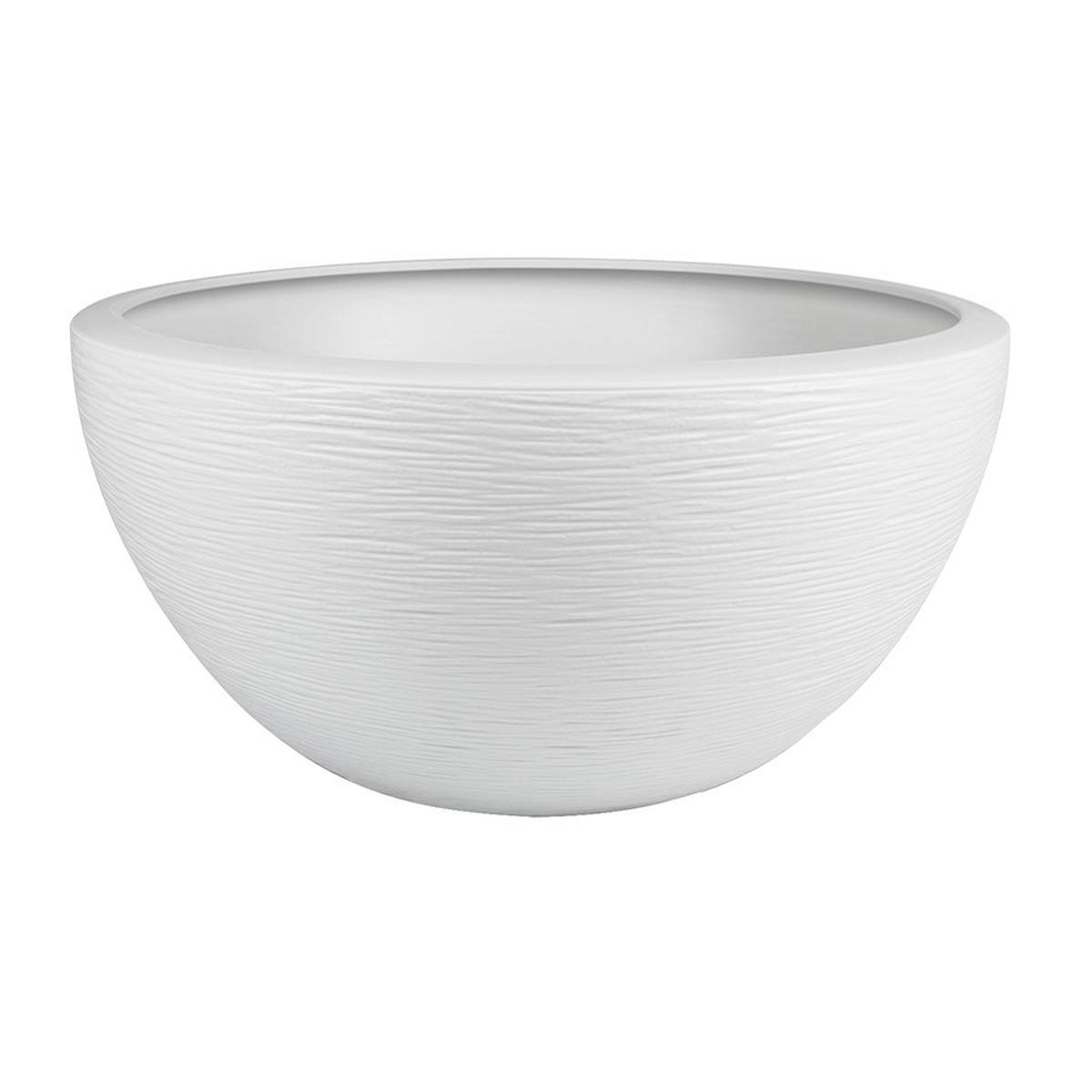 Eda Pot de fleurs vasque en plastique Graphit UP blanc cérusé - Ø 60 cm - Eda
