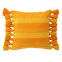 Voir la diapositive 1 : Paris Prix Coussin Déco à Pompons  Polly  50x50cm Orange