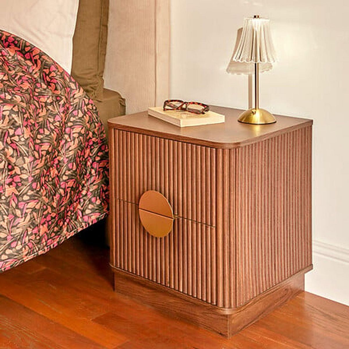 ATMOSPHERA Chevet 2 tiroirs effet noyer effet noyer WANY - Marron