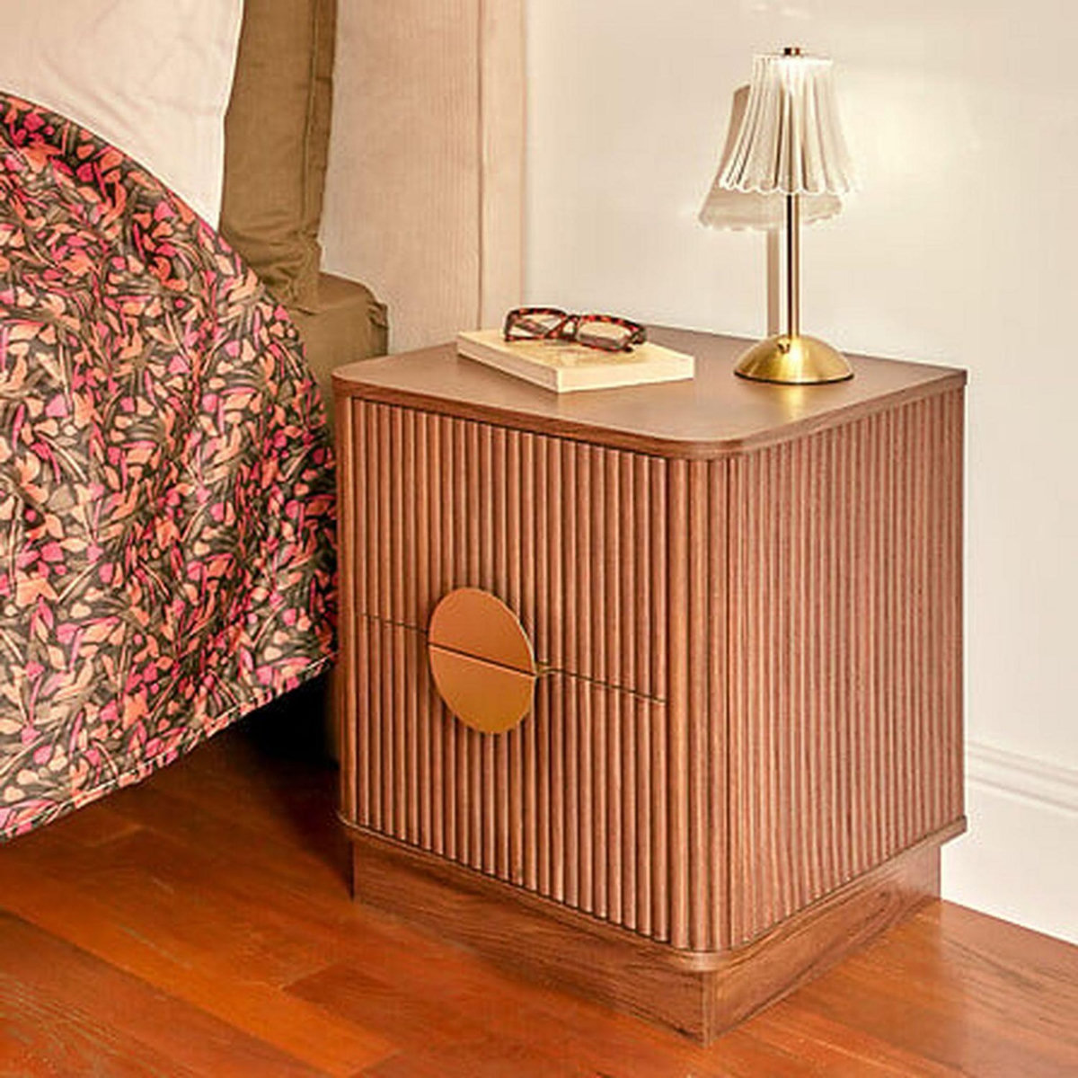 ATMOSPHERA Chevet 2 tiroirs effet noyer effet noyer WANY - Marron