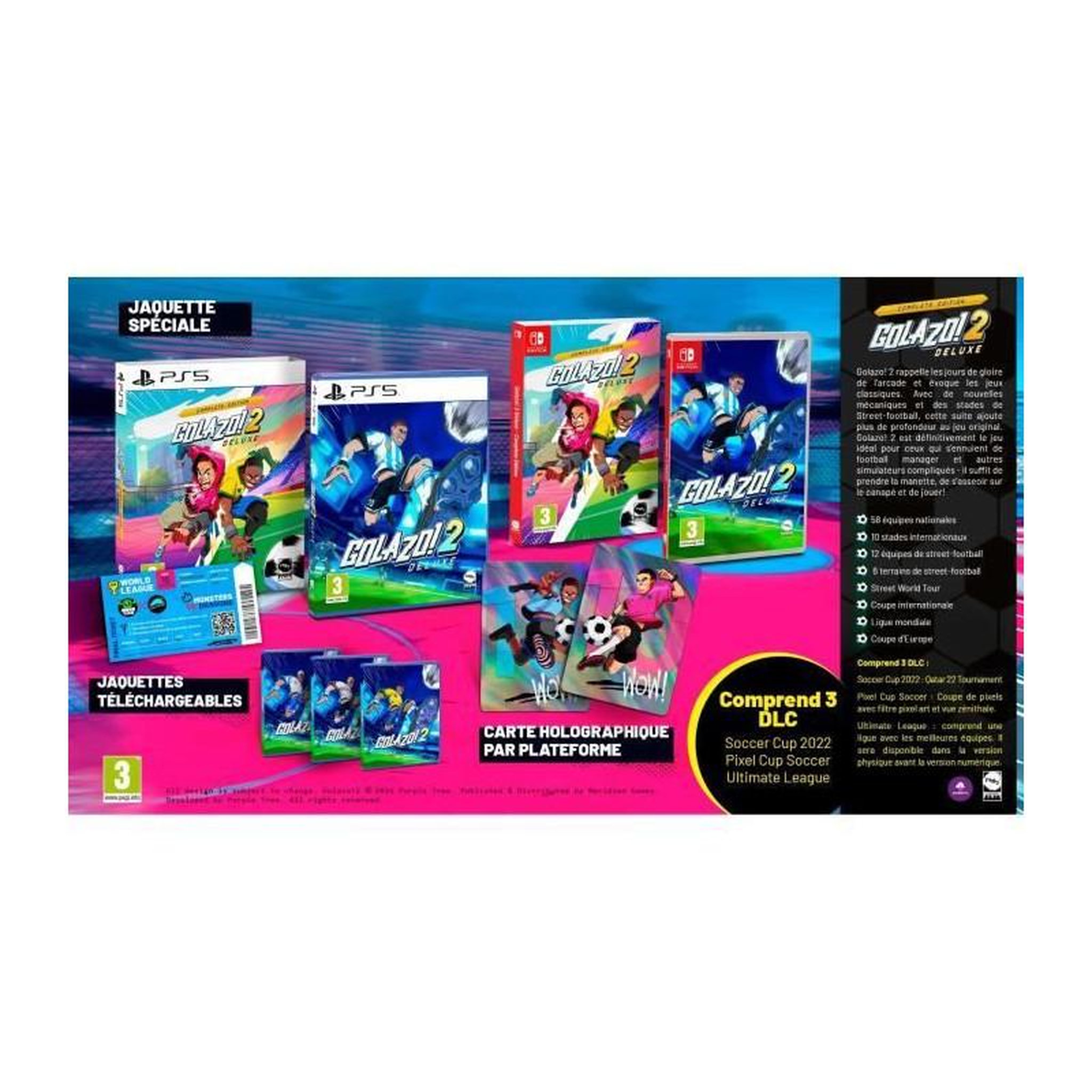 Voir la diapositive 2 : MICROIDS Golazo! 2 - Jeu Nintendo Switch - Deluxe Complete Edition