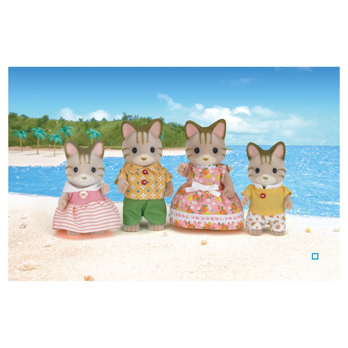 Epoch d'Enfance 5180 - Famille Chat Tigre - Sylvanian Families