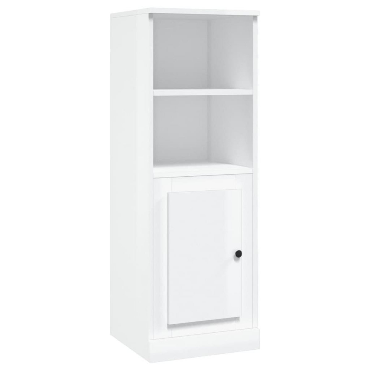 VIDAXL Buffet haut blanc brillant 36x35,5x103,5 cm bois d'ingenierie