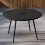 Voir la diapositive 4 : Paris Prix Table de Jardin Design  San Vito  120cm Noir