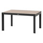 Voir la diapositive 1 : HESPERIDE Table de jardin extensible en aluminium effet bois 10 places EVASION