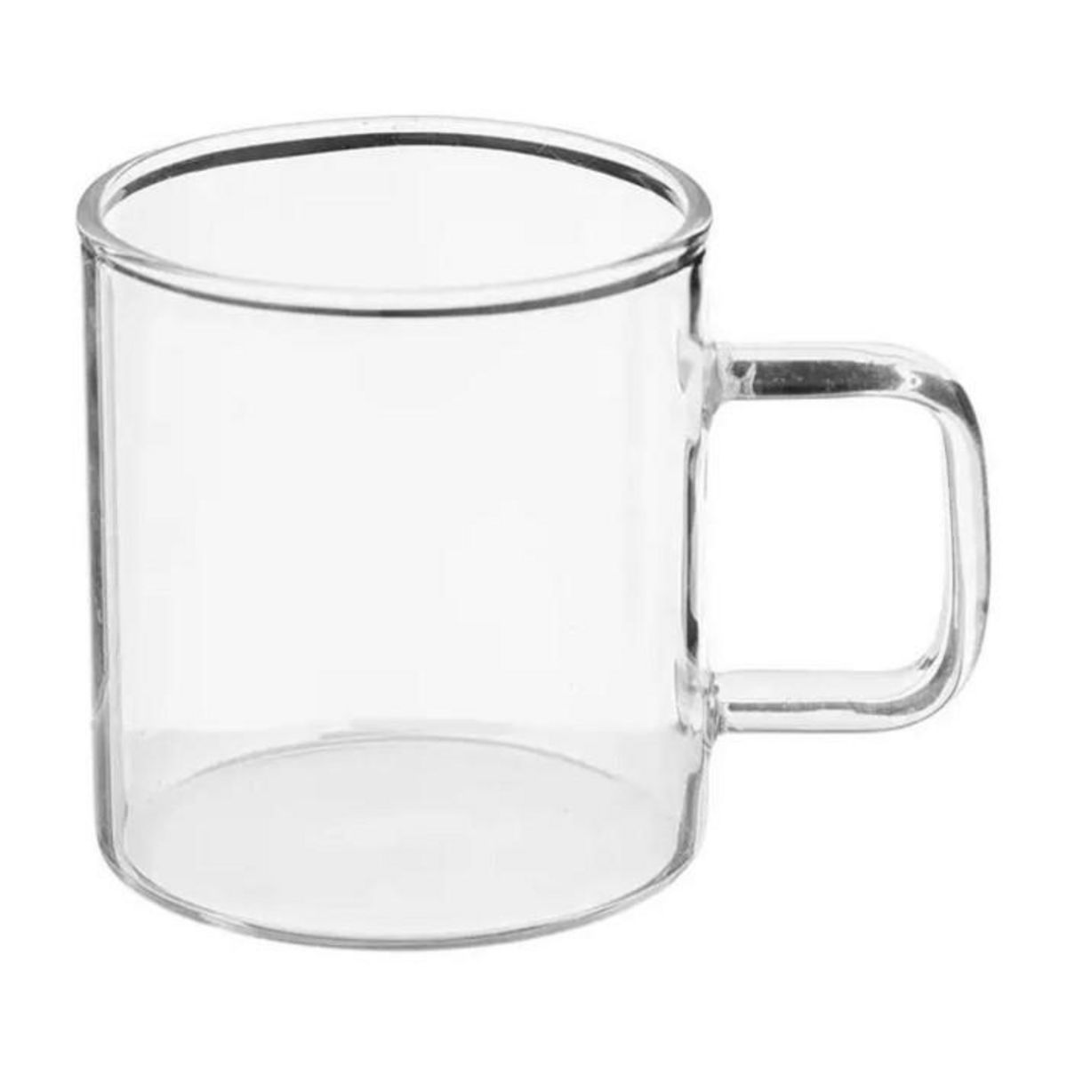SECRET DE GOURMET Lot de 6 Tasses sur Rack  Mia  30cm Transparent