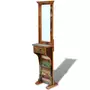 VIDAXL Miroir de couloir bois de recuperation massif 47x23x180 cm