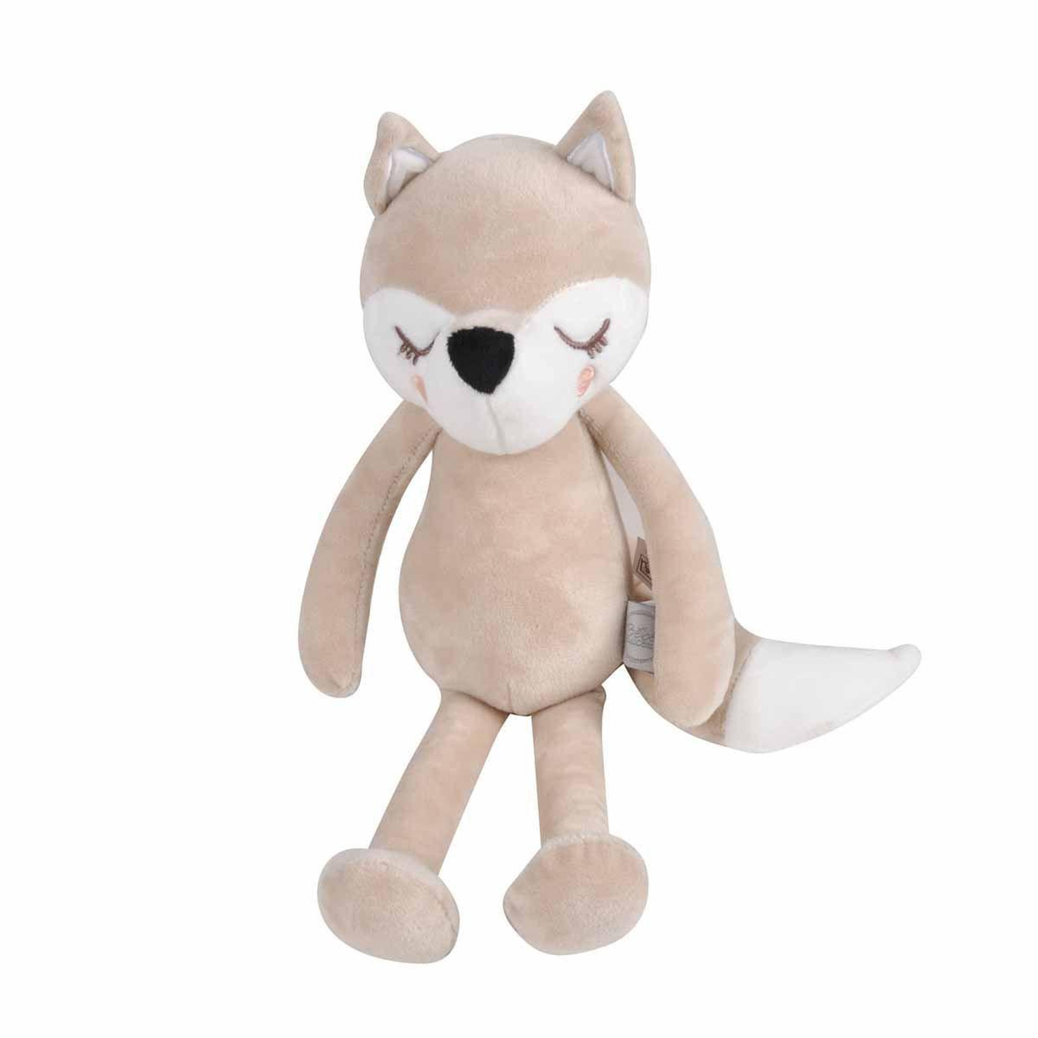 Voir la diapositive 1 : BEBE DOUCEUR Peluche pour bébé  edgard le renard  40cm beige