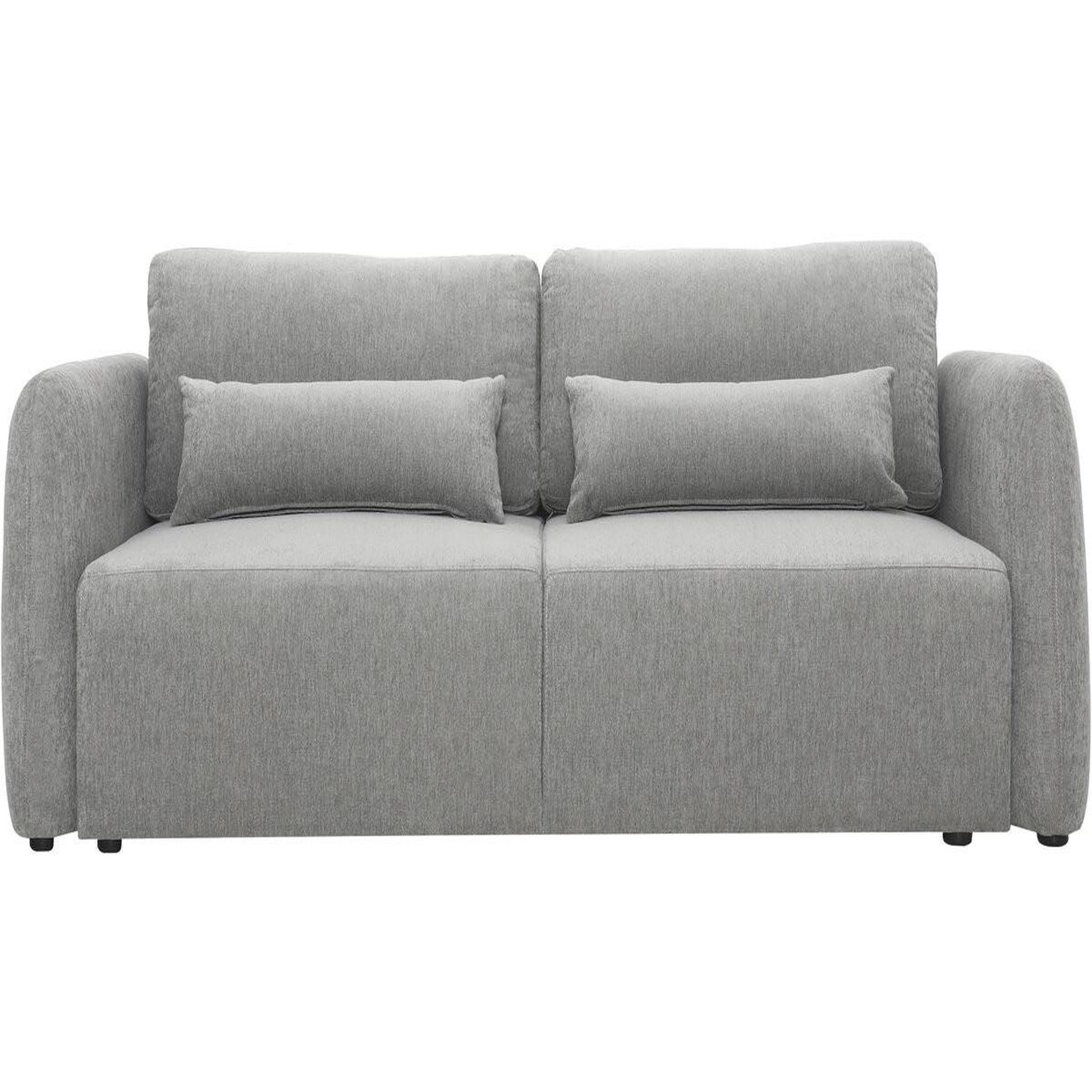 Habitat et Jardin Canapé droit convertible en tissu  Concorde  3 places - Gris