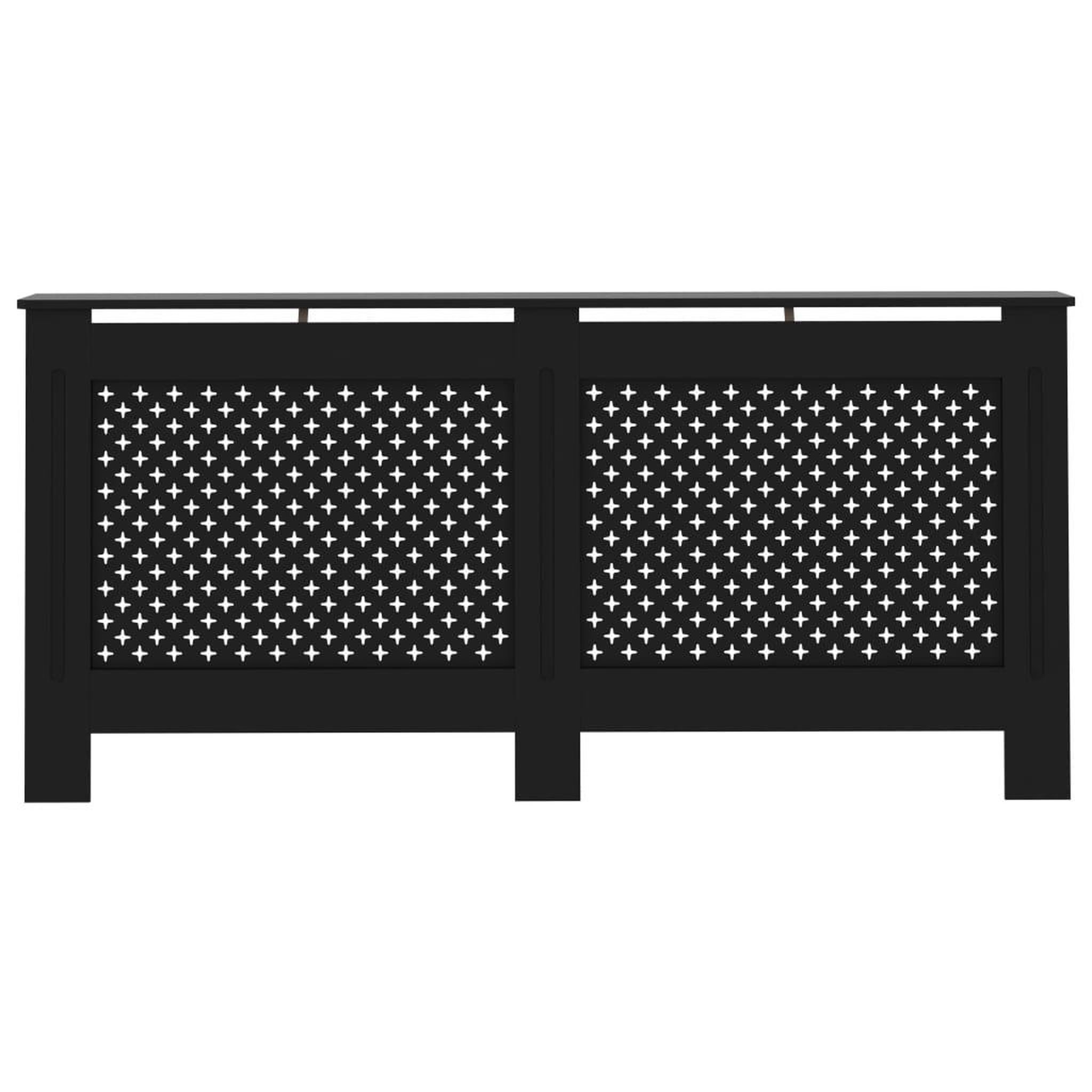 Voir la diapositive 3 : VIDAXL Cache-radiateur noir 172x19x81,5 cm MDF