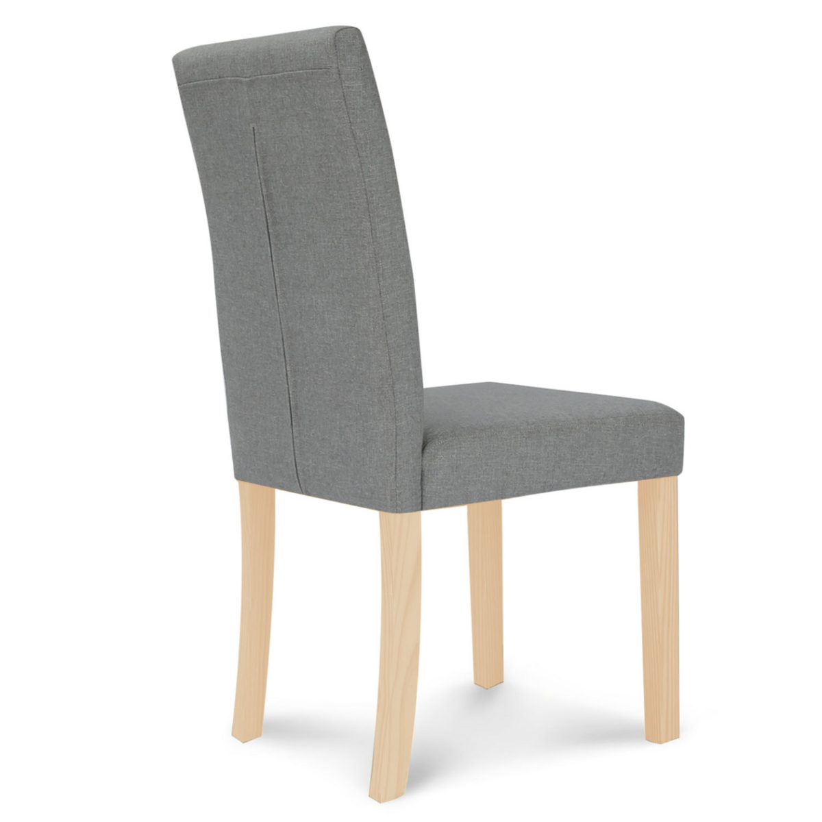 ID MARKET Lot de 6 chaises POLGA capitonnées grises pour salle à manger