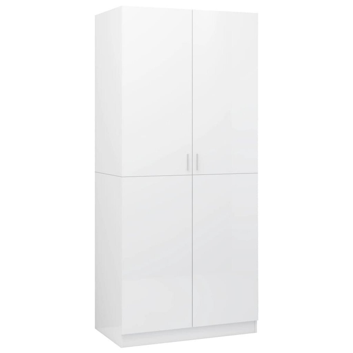 VIDAXL Garde-robe Blanc brillant 80x52x180 cm Bois d'ingenierie