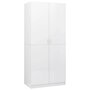 Voir la diapositive 2 : VIDAXL Garde-robe Blanc brillant 80x52x180 cm Bois d'ingenierie