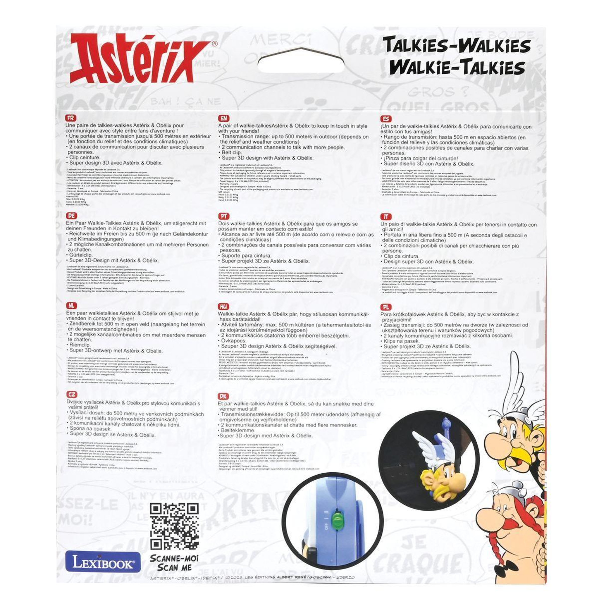 Voir la diapositive 5 : Lexibook Talkies-walkies Astérix 3D