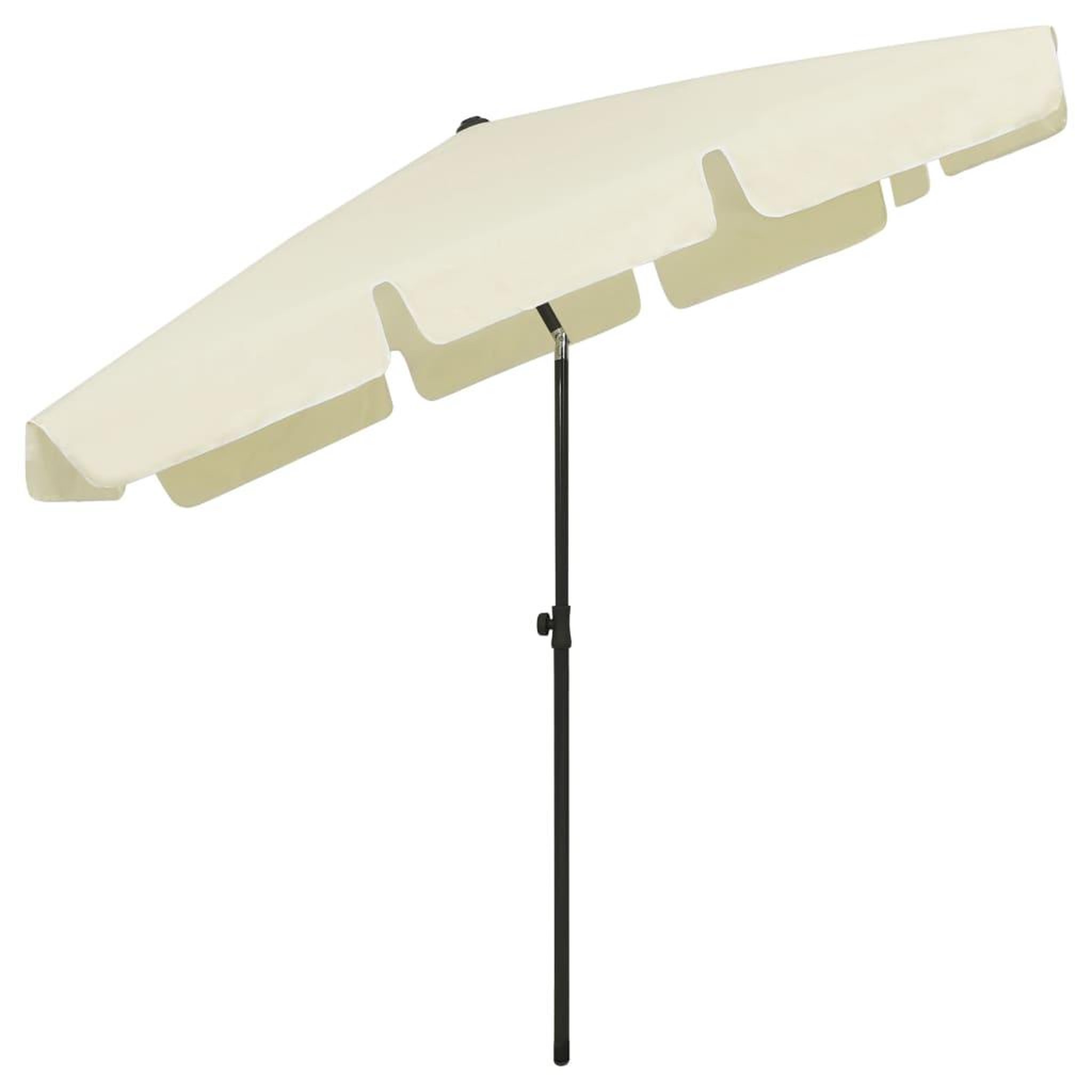 Voir la diapositive 4 : VIDAXL Parasol de plage jaune sable 200x125 cm