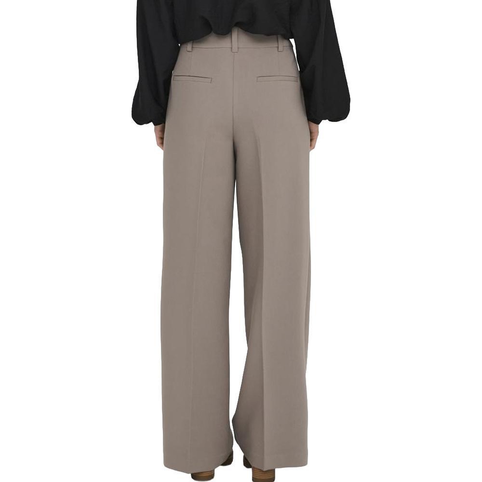 Voir la diapositive 2 : JACQUELINE DE YONG Pantalon Taupe Femme JDY Cille