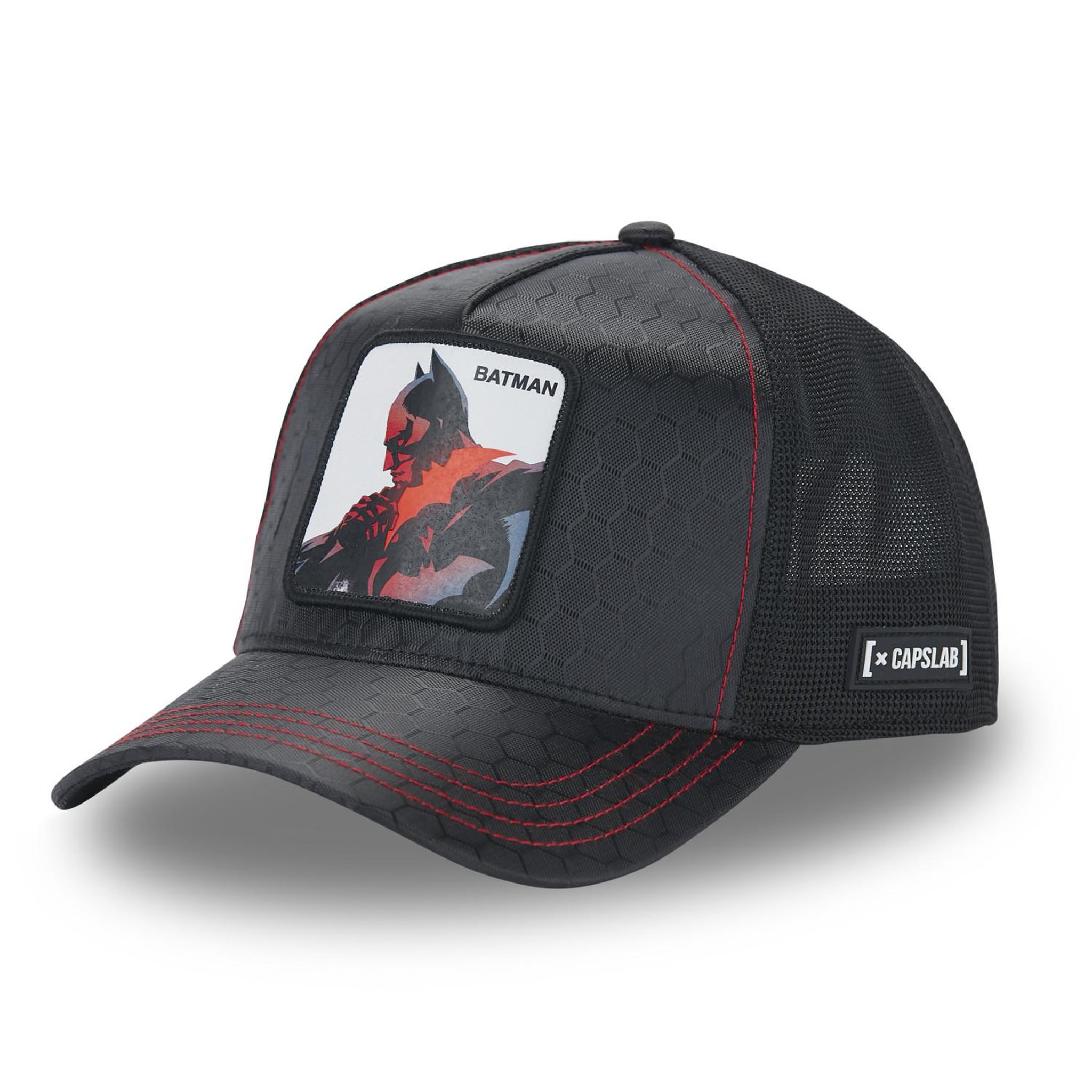 Voir la diapositive 1 : CAPSLAB Casquette homme trucker en nid d'abeille Dc Comics Batman