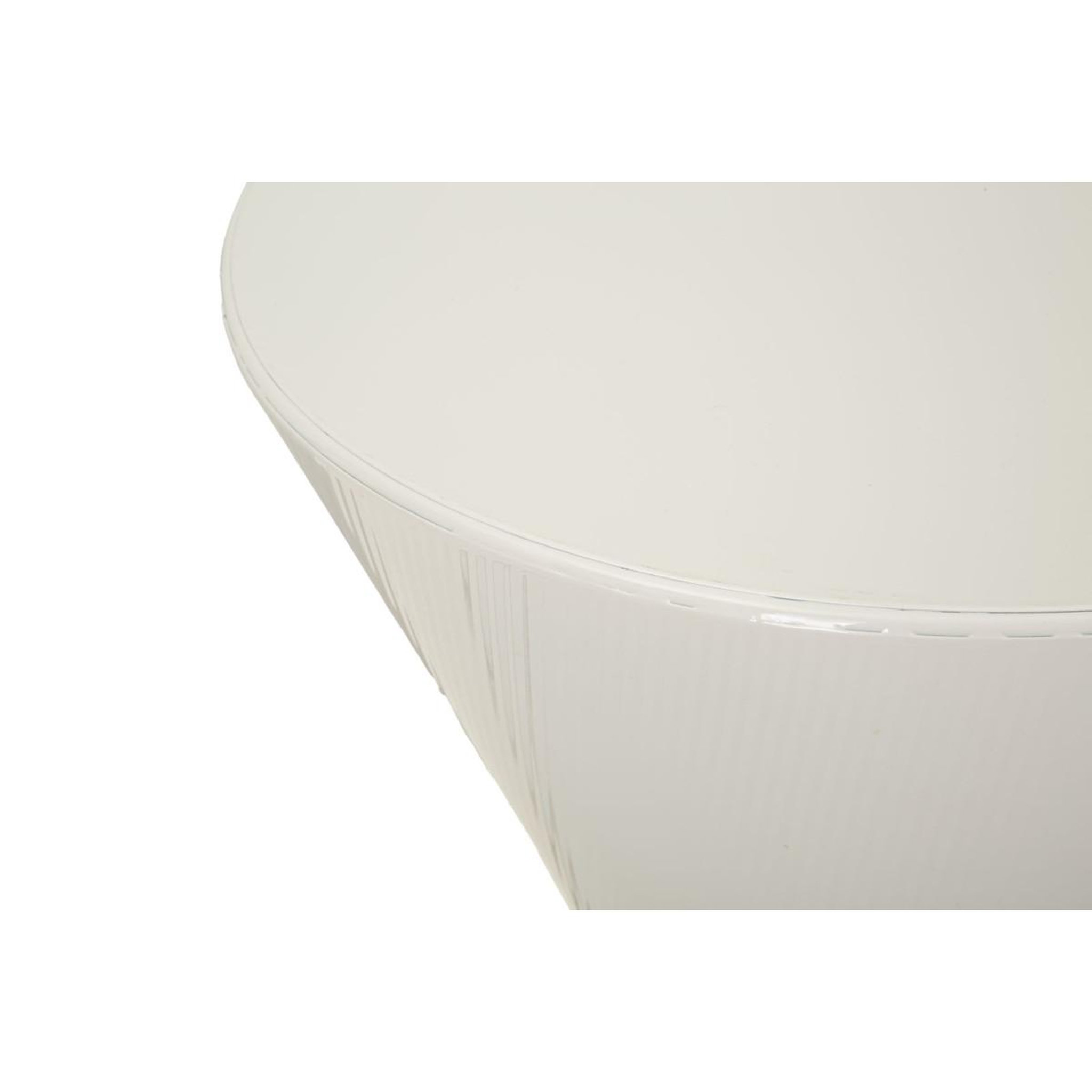 Voir la diapositive 4 : Paris Prix Table d'appoint en métal  oyo  55cm blanc