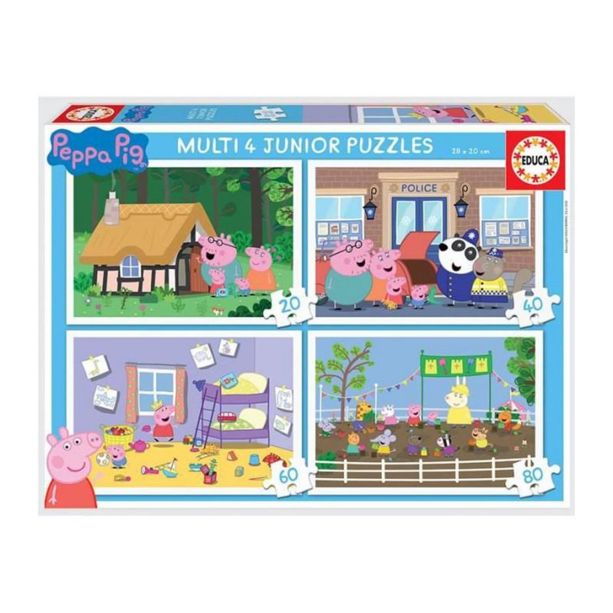 EDUCA MULTI 4 JUNIOR PEPPA PIG - 4 puzzles progressifs