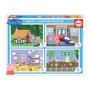 Voir la diapositive 1 : EDUCA MULTI 4 JUNIOR PEPPA PIG - 4 puzzles progressifs