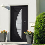 VIDAXL Porte d'entree anthracite 108x200 cm PVC
