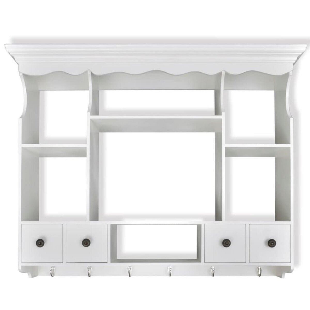 VIDAXL Armoire murale de cuisine en bois Blanc